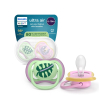 avent ultra air succhietto in silicone 18m+fantasie assortite 2 pezzi