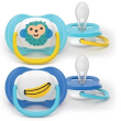 avent ultra air happy succhietto in silicone 6 18m fantasie assortite 2 pezzi
