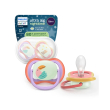 avent ultra air night succhietto in silicone + fantasie assortite 18m 2 pezzi