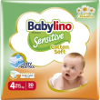 babylino sensitive cotton soft, pannolini taglia 4, maxi (8-13kg), 20