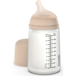 suavinex zero zero medium 3m+ biberon anticolica con flusso medio light nude 270ml