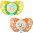 chicco physio air lumi succhietti in silicone 4m+ colori assortiti 2 pezzi