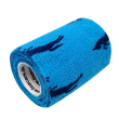 lisacare benda autoadesiva - cavallo blu 7,5cm x 4,5m 1 pz fasciatur