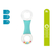 kiokids massaggiagengive anello per dentizione blu 3m+