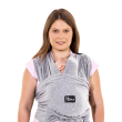 koala babycare cuddle band fascia porta bebè pre annodata regolabile grigio chiaro