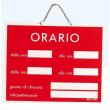 letterfix cartello orario apertura tempopol rosso 15 x 11cm