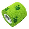 lisacare benda adesiva 5cm - verde chiaro zampa 2 pz bendaggio/i