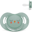 suavinex bonhomia succhietto in silicone sx pro 6-18 mesi civetta verde