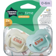 tommee tippee anytime succhietti 0-6 mesi in silicone colori assortiti 2 pezzi