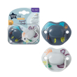 tommee tippee moda succhietti ortodontici 18-36 mesi in silicone colori assortiti 2 pezzi