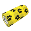 lisacare benda coesiva - giallo zampa 10cm x 4,5m 1 pz fasciatura