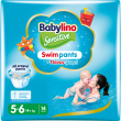 babylino sensitive swimpants, pannolini mare e piscina, taglia 5/6 (ol