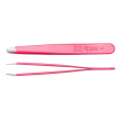 nippes solingen pinzette laccate rosa neon, obliqua, in acciaio inox 1