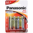 panasonic battery lr6 aa 4 pz pile
