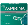 aspirina in granuli senza acqua, antidolorifico e antinfiammatorio contro mal di testa, dolore e inf