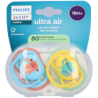 philips avent schnuller +18 monate air frosch/affe 2 pz tettarella