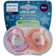 philips avent ultra air nighttime glow schnuller – 18m+ toucan/cat 2