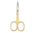 nippes solingen forbici per unghie, placcate oro 1 pz