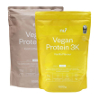nu3 vegan protein 3k shake caffè ghiacciato + vaniglia 2x1000 g polver