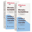 redcare lente a contatto mensile -4 diottrie 2x1 pz lenti