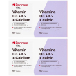 redcare vitamina d3, k2 e calcio 2x60 pz compresse