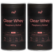 nu3 clear whey raspberry refuel 2x420 g polvere