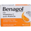 benagol vitamina c gusto arancia 16 pastiglie mal di gola - antisettico