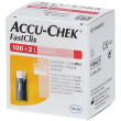 lancette pungidito accu-chek fastclix 100 + 2 pezzi 102 pz l