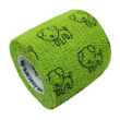 lisacare benda autoadesiva - verde cane 5cm x 4,5cm 1 pz fasciatura