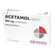 acetamol adulti 500mg - 20 compresse, trattamento per febbre e dolore