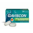 gaviscon 24 compresse mente - 250mg + 133,5mg contro bruciore di stomaco e trattamento del reflusso