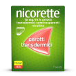 nicorette 7 cerotti transdermici semitrasparenti 15mg/16h
