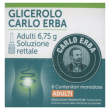 carlo erba - glicerolo adulti confezione 6 microclismi 6,75 gr
