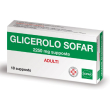 glicerolo sofar lassativo adulti supposte 18 pz