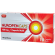 nurofencaps 400 mg - antinfiammatorio e antidolorifico 10 capsule molli