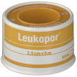 cerotto in rocchetto leukopor ipoallergenico tessuto non tessuto bianco 2,5x500 cm