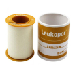 leukopor cerotto rocchetto tessuto non tessuto bianco 5x500cm - soluzione ipoallergenica per fissagg