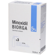 minoxidil biorga 5%, soluzione cutanea 3x60 ml soluzione