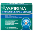 aspirina influenza e naso chiuso antidolorifico decongestionante buste