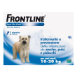 frontline spot cani 10-20kg, merial, antiparassitario spot-on, 3 pipette contro zecche, pulci e pido