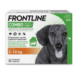 frontline combo cani x3 pipette, antiparassitario per cani piccoli e cuccioli (2-10kg) contro pulci,