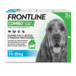frontline combo, 3 pipette, cane taglia m (10 - 20 kg), antiparassitario per cani e cuccioli di lung