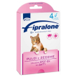 fiproline gatto - 4 pipette soluzione spot-on antiparassitaria contro pulci e zecche 50 mg