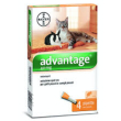 advantage 40 per gatti inferiori a 4 kg (4 pipette)