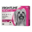 frontline tri-act antiparassitario per cani - 3 pipette da 0,5ml, 2-5kg, protezione efficace contro
