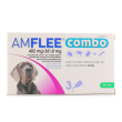amflee combo spot-on soluzione per cani 3 pipette da 4,02ml oltre i 40kg - antiparassitario per cani