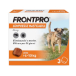 frontpro x3 compresse masticabili per cani contro pulci e zecche (4-10kg)