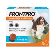 frontpro x3 compresse masticabili per cani contro pulci e zecche (10-25kg)