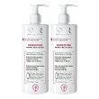 svr sensifine dermo-nettoyant 2x400 ml gel detergente