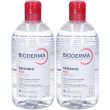 bioderma sensibio h2o acqua micellare struccante 2x500 ml lozione viso